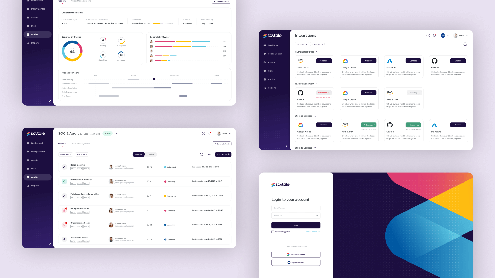 Scytale dashboard UI design